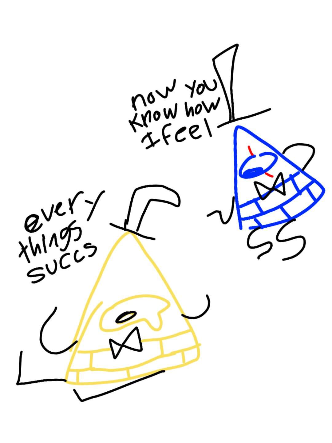 Sad Bill Cipher Doodles Gravity Falls Amino 