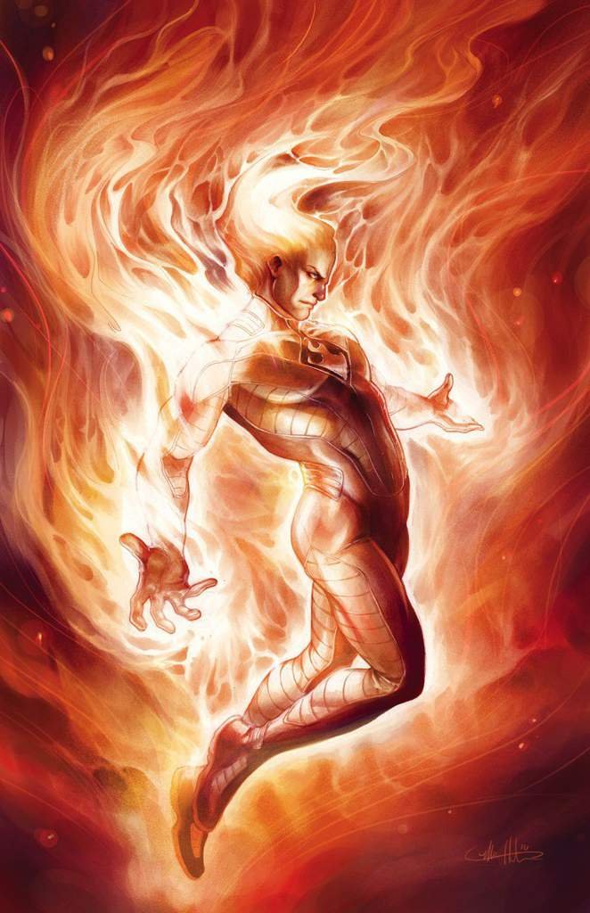 Human Torch vs Iceman Marvel Amino