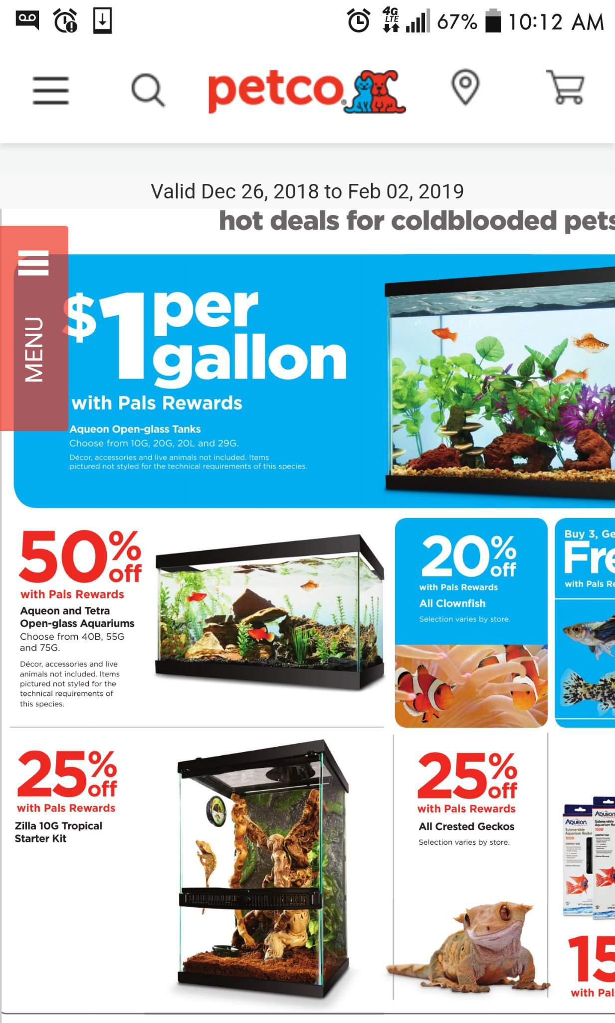 petco $1 a gallon sale