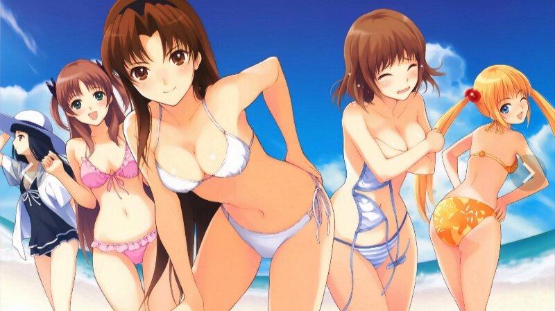 Anime babe bikini