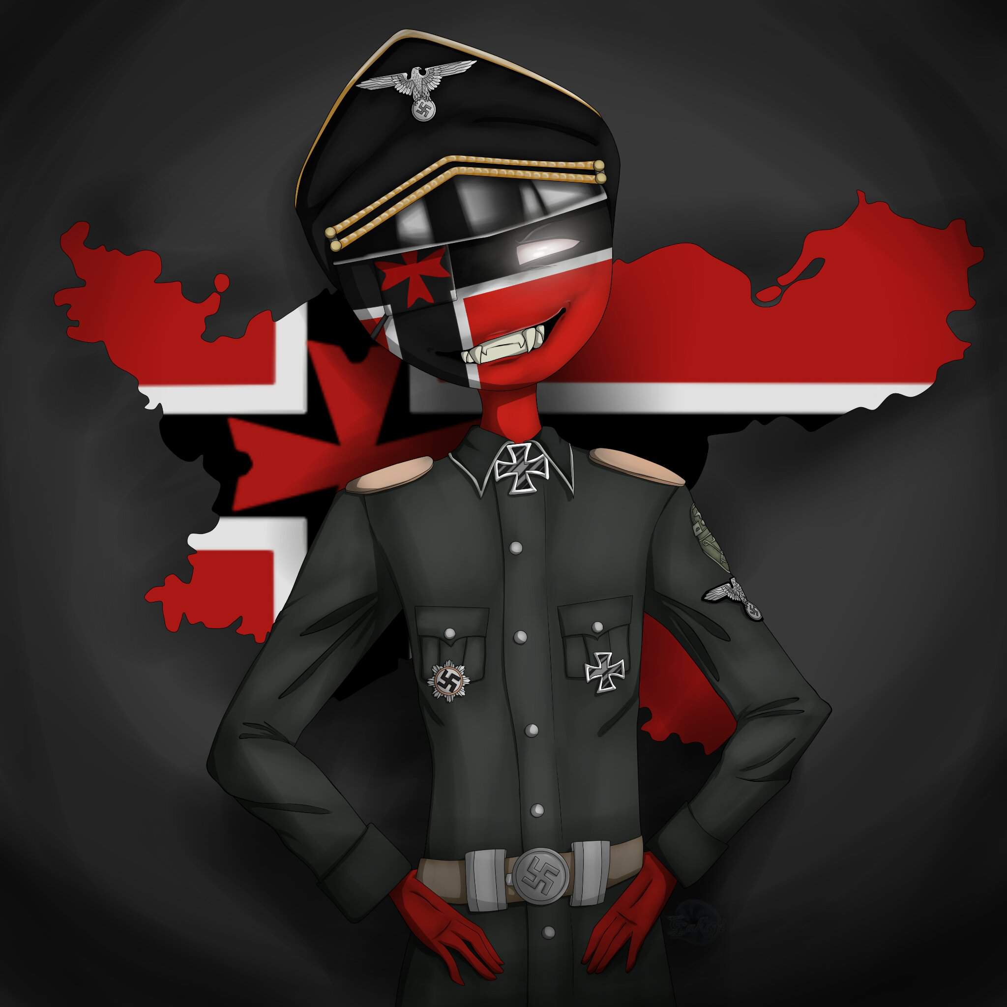 Картинки германии и рейха countryhumans