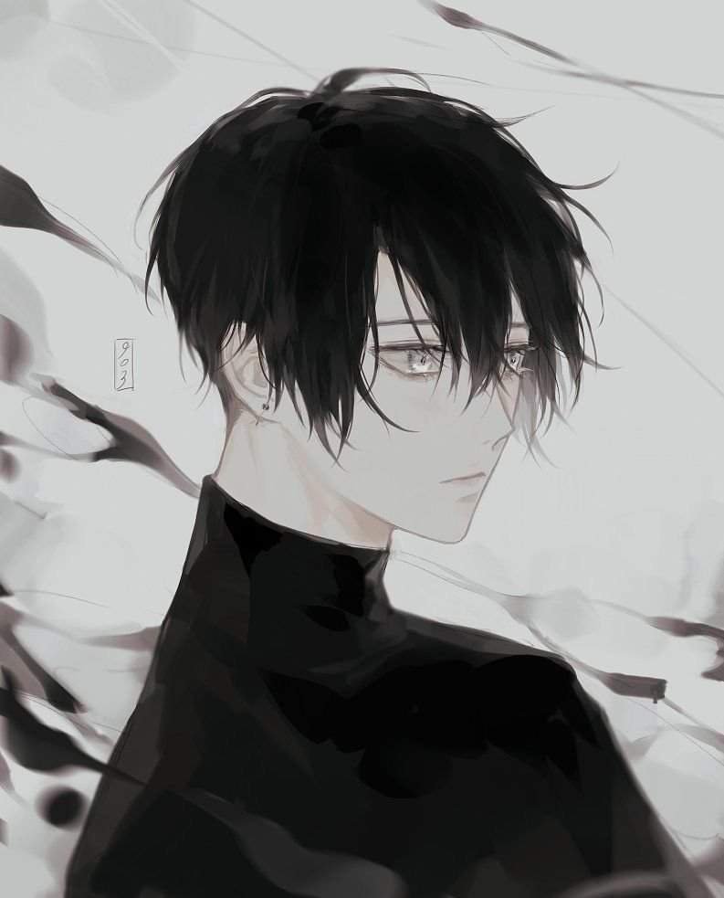 Hot anime guys with black hair