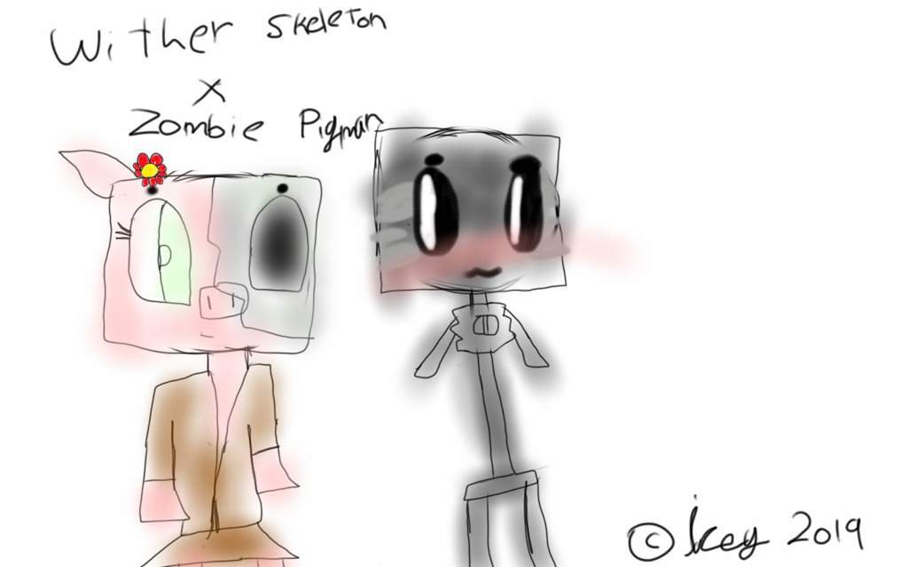 Wither skeleton x zombie pigman Minecraft Gamers Amino