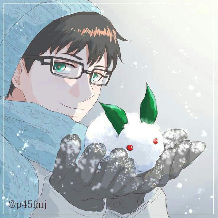 Bunny anime snow 