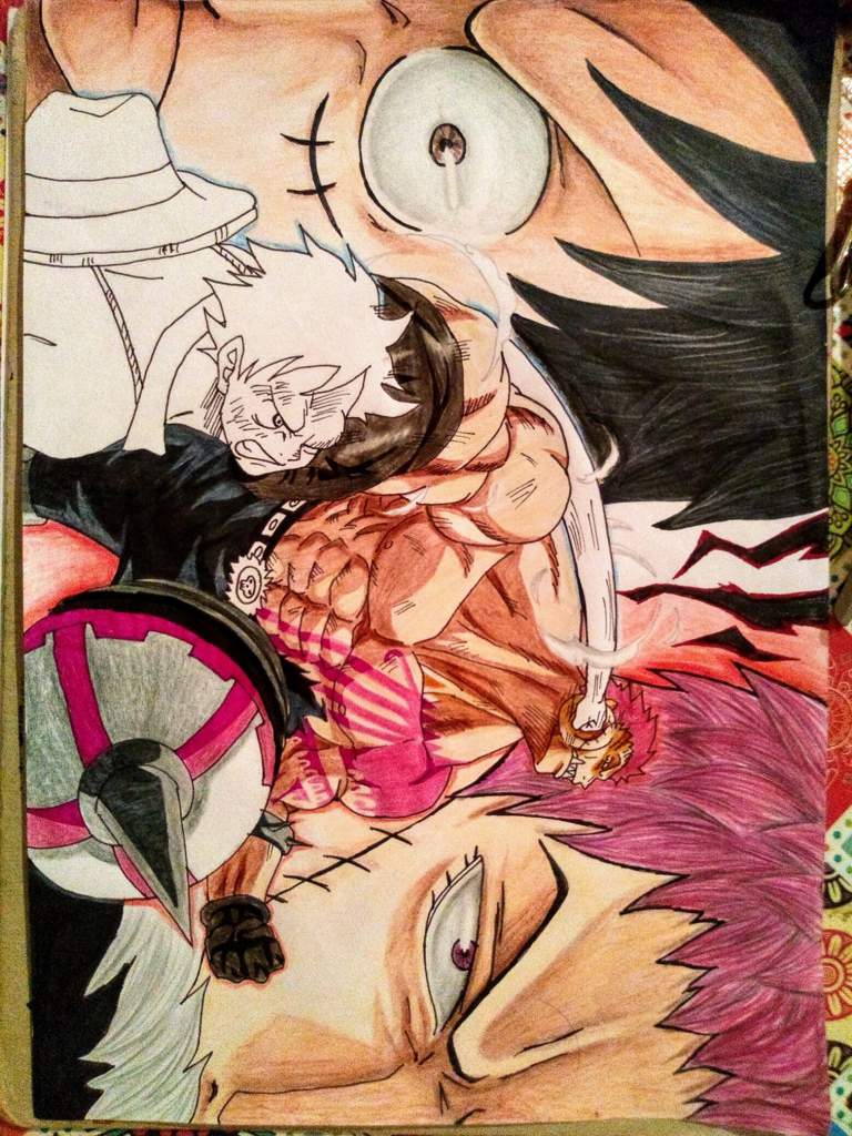 Dibujo De Luffy Vs Katakuri One Piece Arte Amino Amino