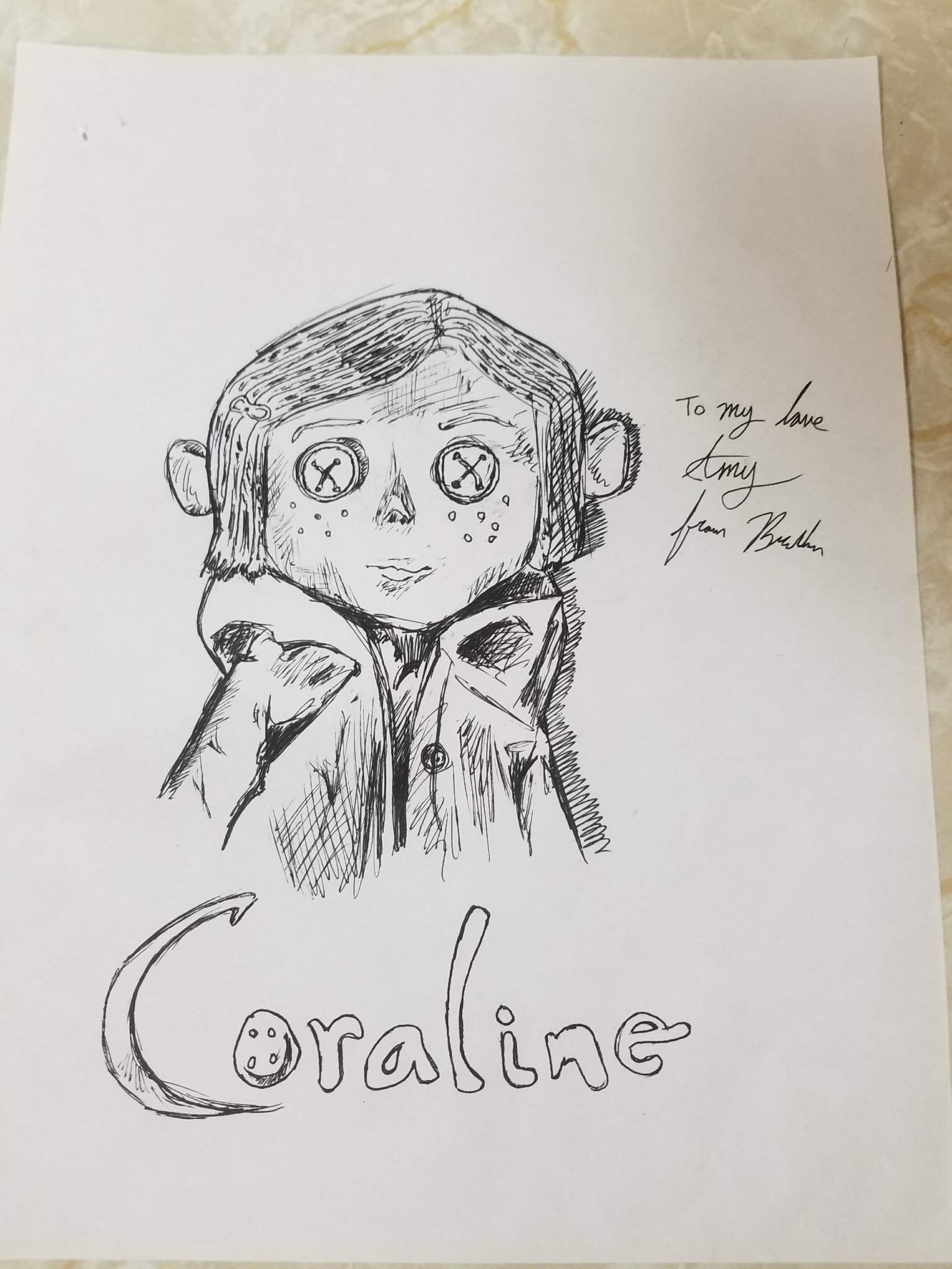 Coraline Drawing Horror Amino