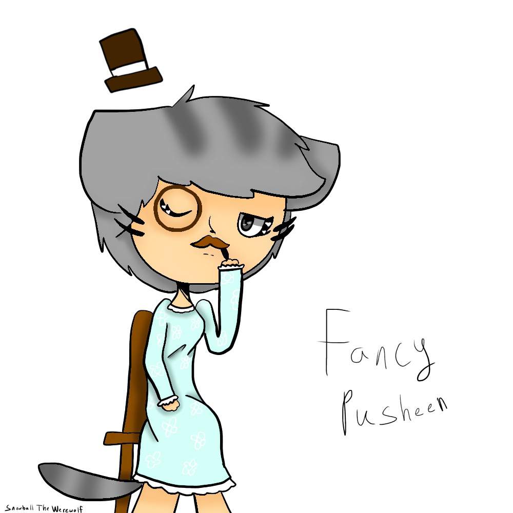 fancy pusheen