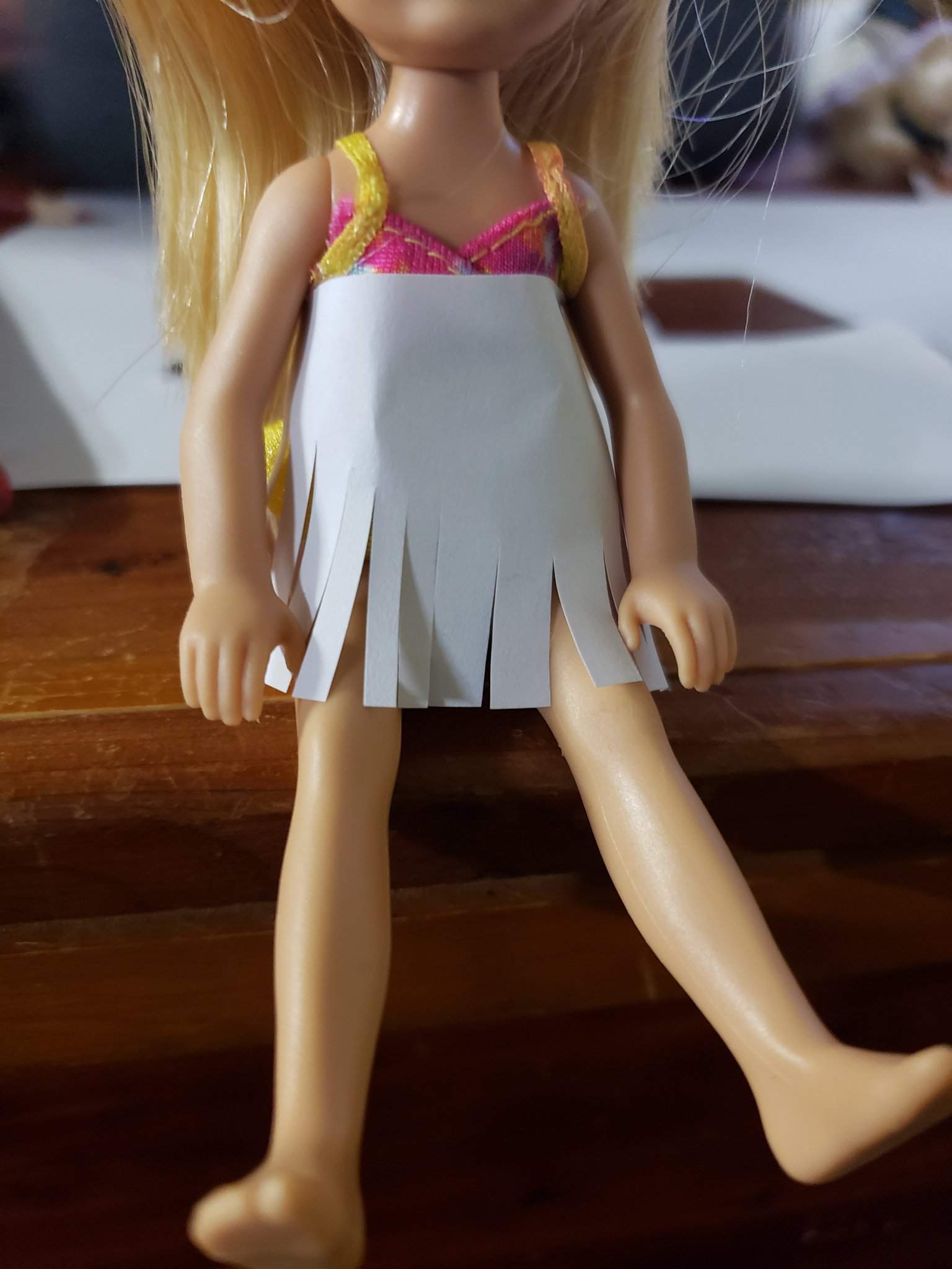 barbie paper dress