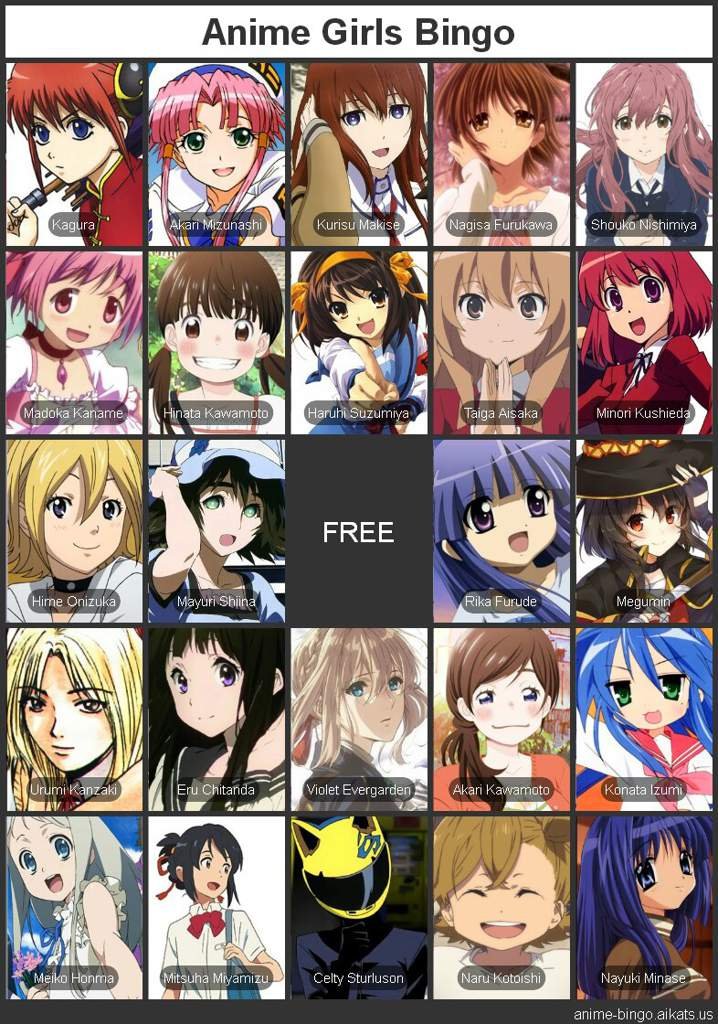 Nom De Personnage De Manga Manga Bingo - Les personnages | Anime et Manga Amino
