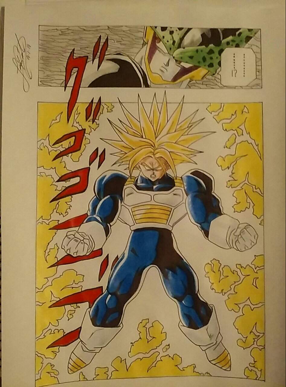 Trunks vs Cell (Manga) Arte Anime Amino Amino