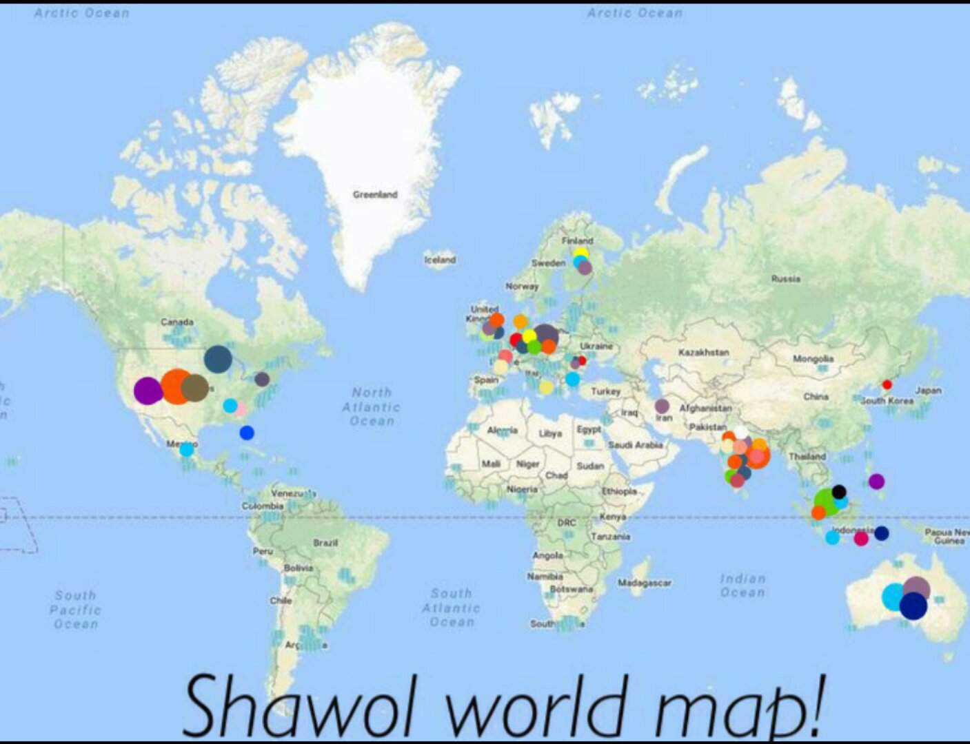 Shinee World Map (update) 5HINee 「샤이니」 Amino