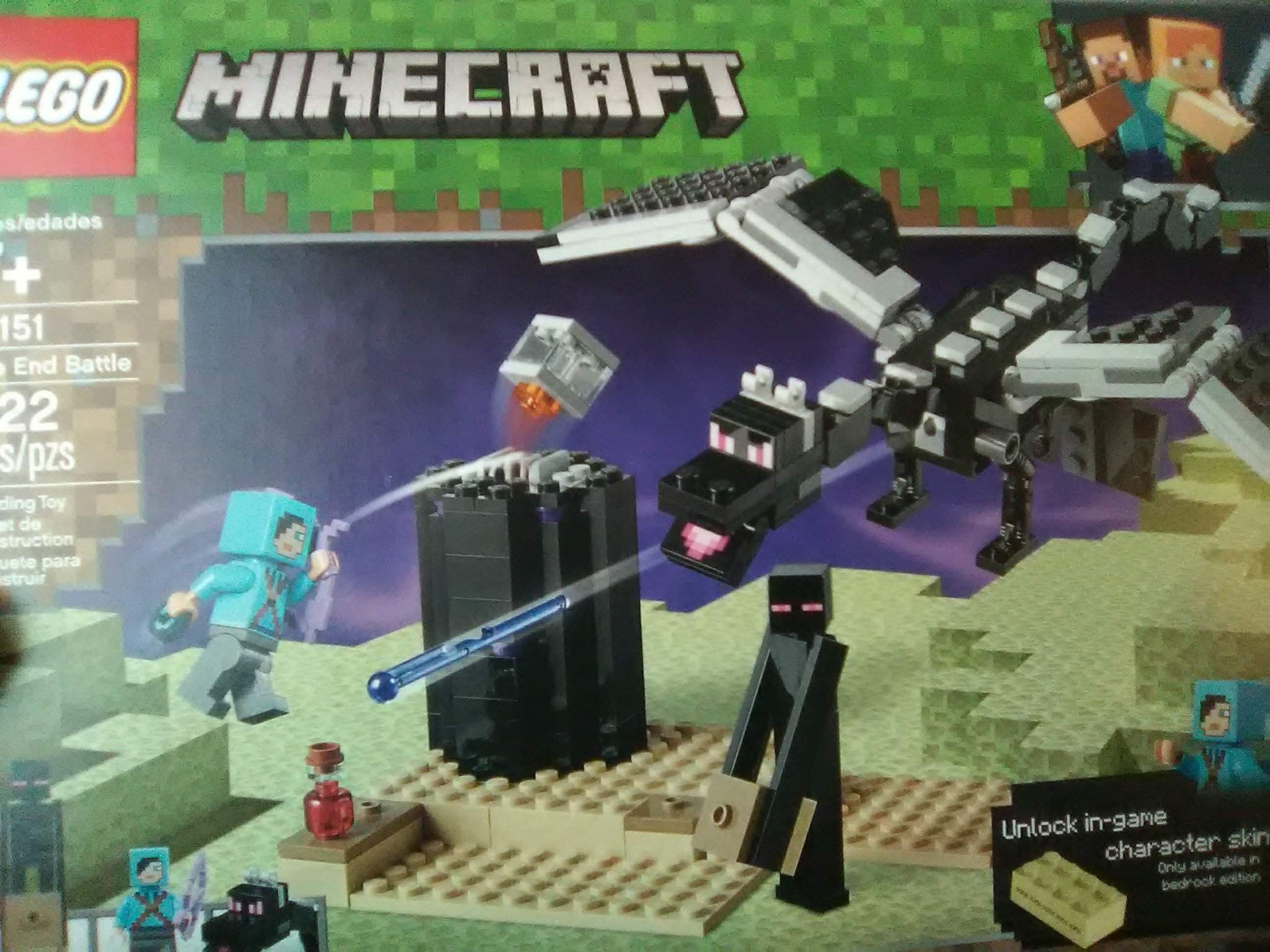 minecraft lego end battle