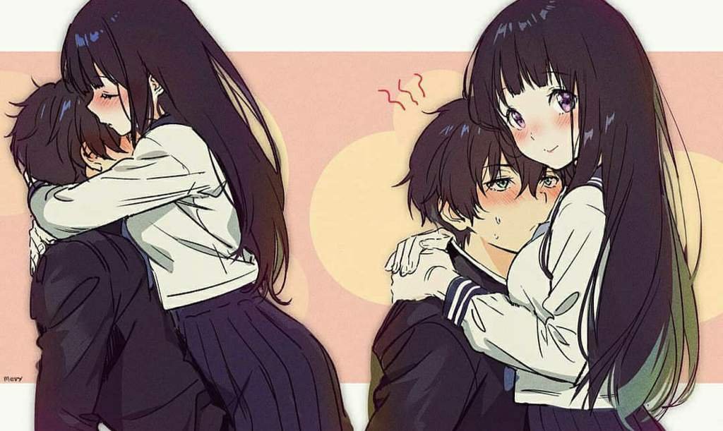 Anime girlfriend and boyfriend