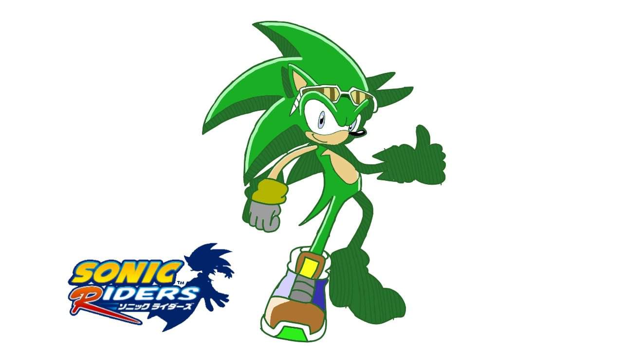 Zack The Hedgehog In Sonic Riders Art Style 