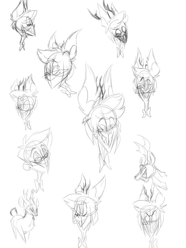 Alastor Sketches Hazbin Hotel Official Amino