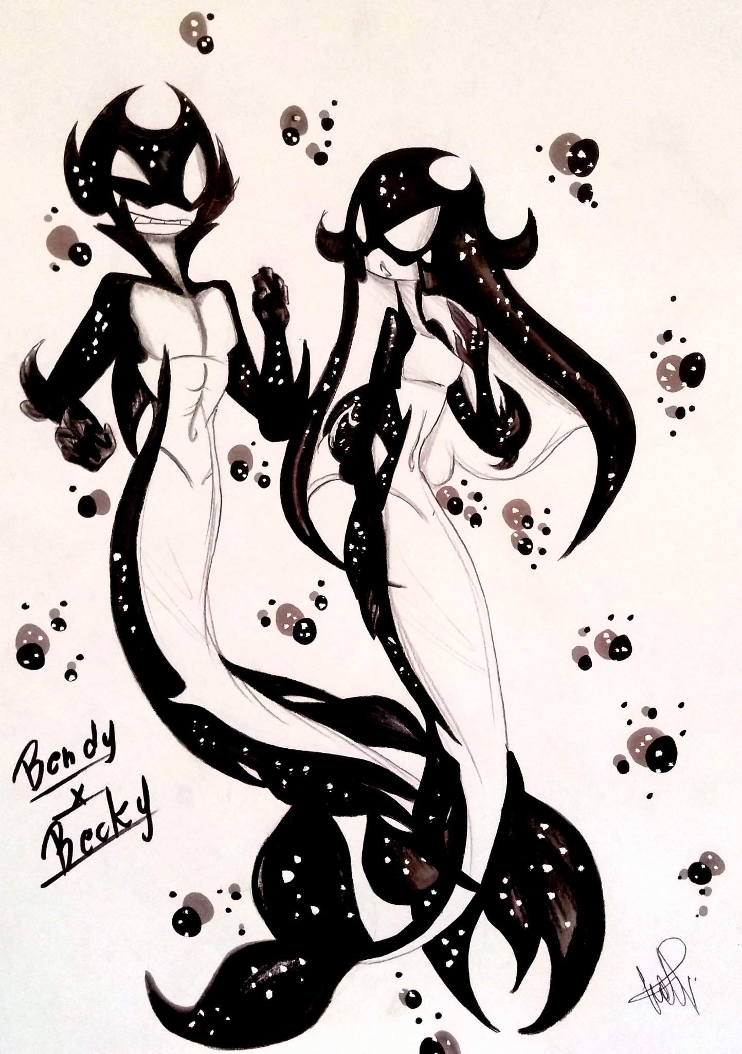 Bendy X Becky Fan Art Bendy And The Ink Machine Amino 