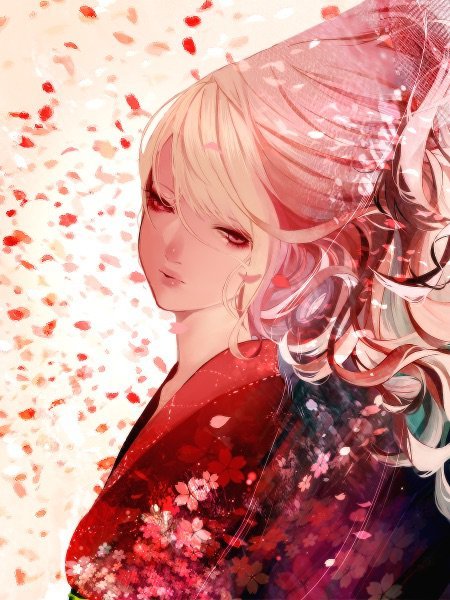 Pink haired anime woman