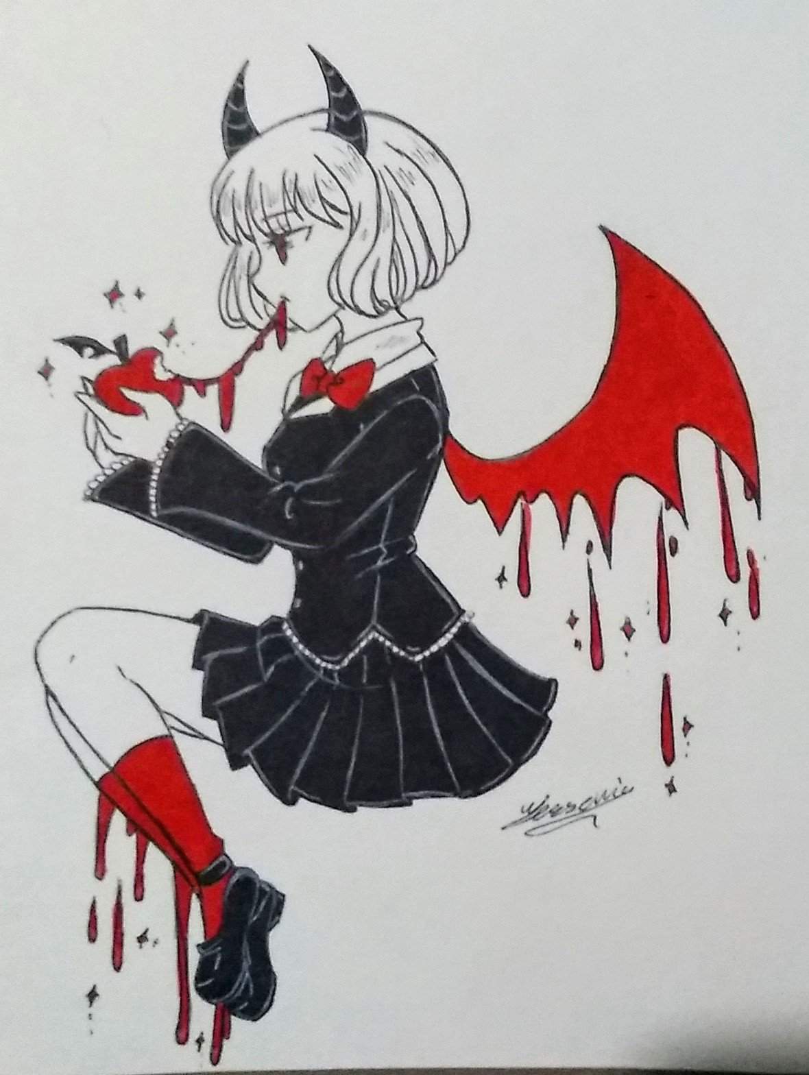 Dibujo chica vampiro •Dibujos y Animes• Amino