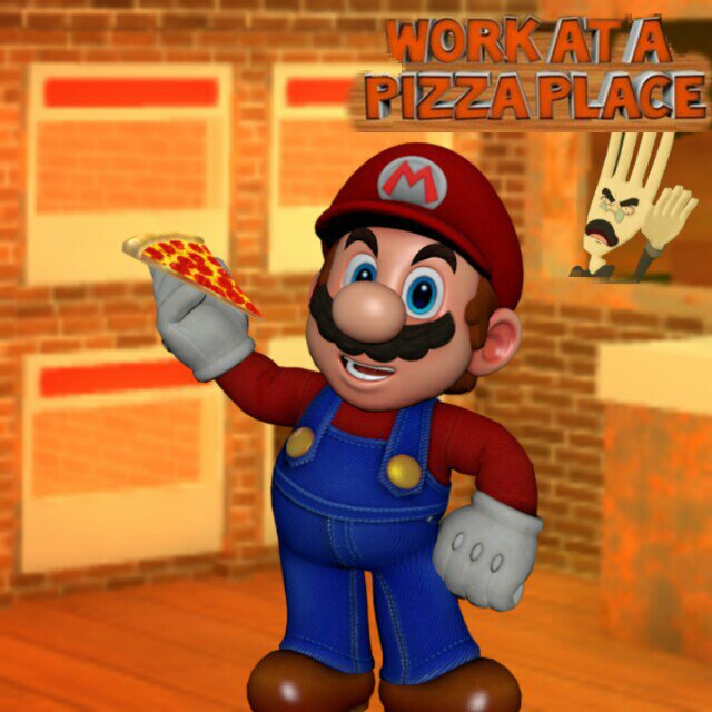 Smg4 If Mario Was In Roblox Work At A Pizza Place Smg4 Amino