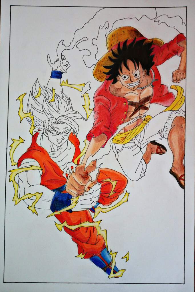 Goku Vs Luffy Dibujos De Dragon Ball Amino