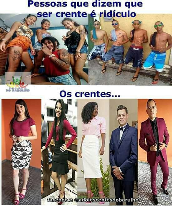 Roupa não leva ninguém para o céu mas quem é do céu sabe como se vestir