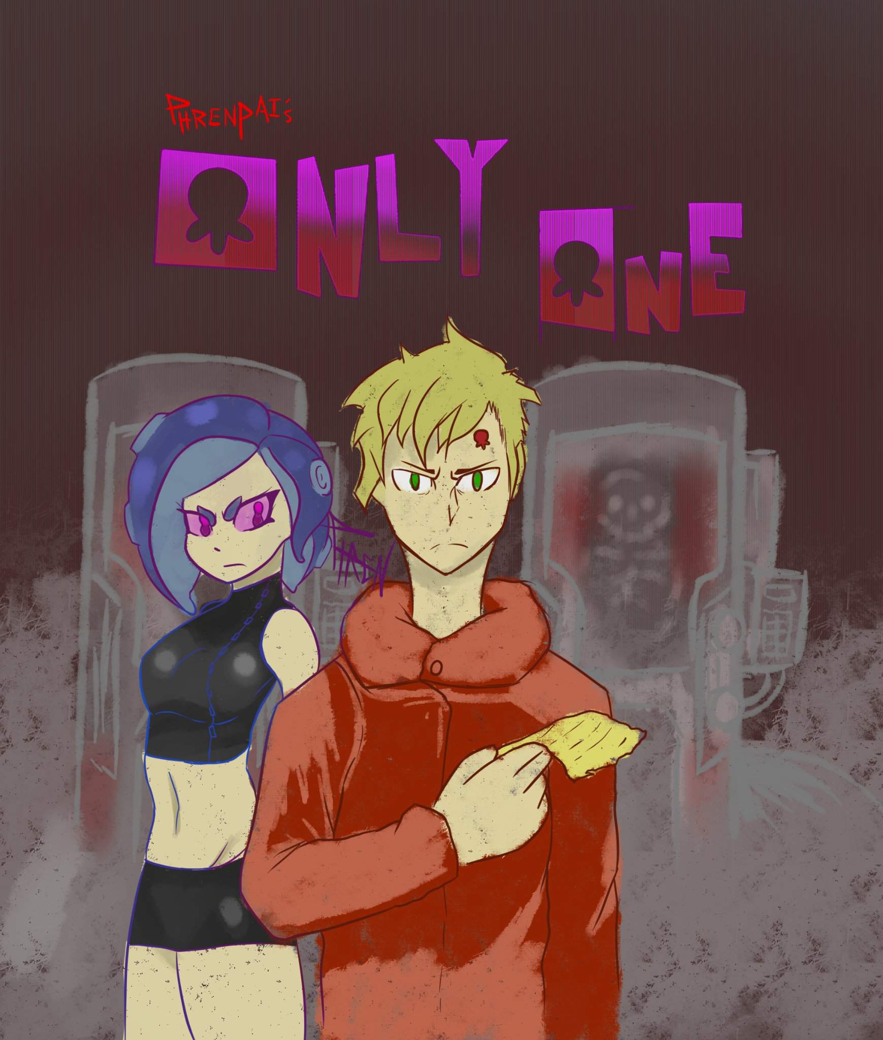 "Only One The Human who Survived" fanfiction Cover! Splatoon Amino