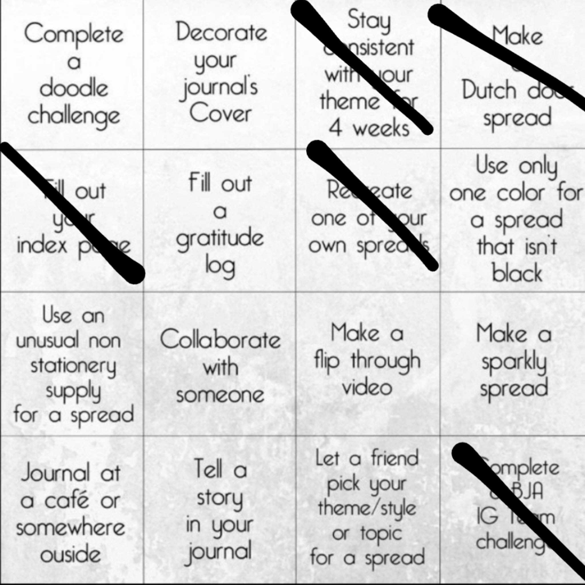 Bujo Bingo Entry Wiki Bullet Journal Amino