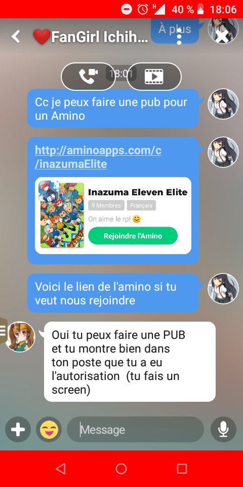 PUB Inazuma Eleven Fr OC Accepté Amino