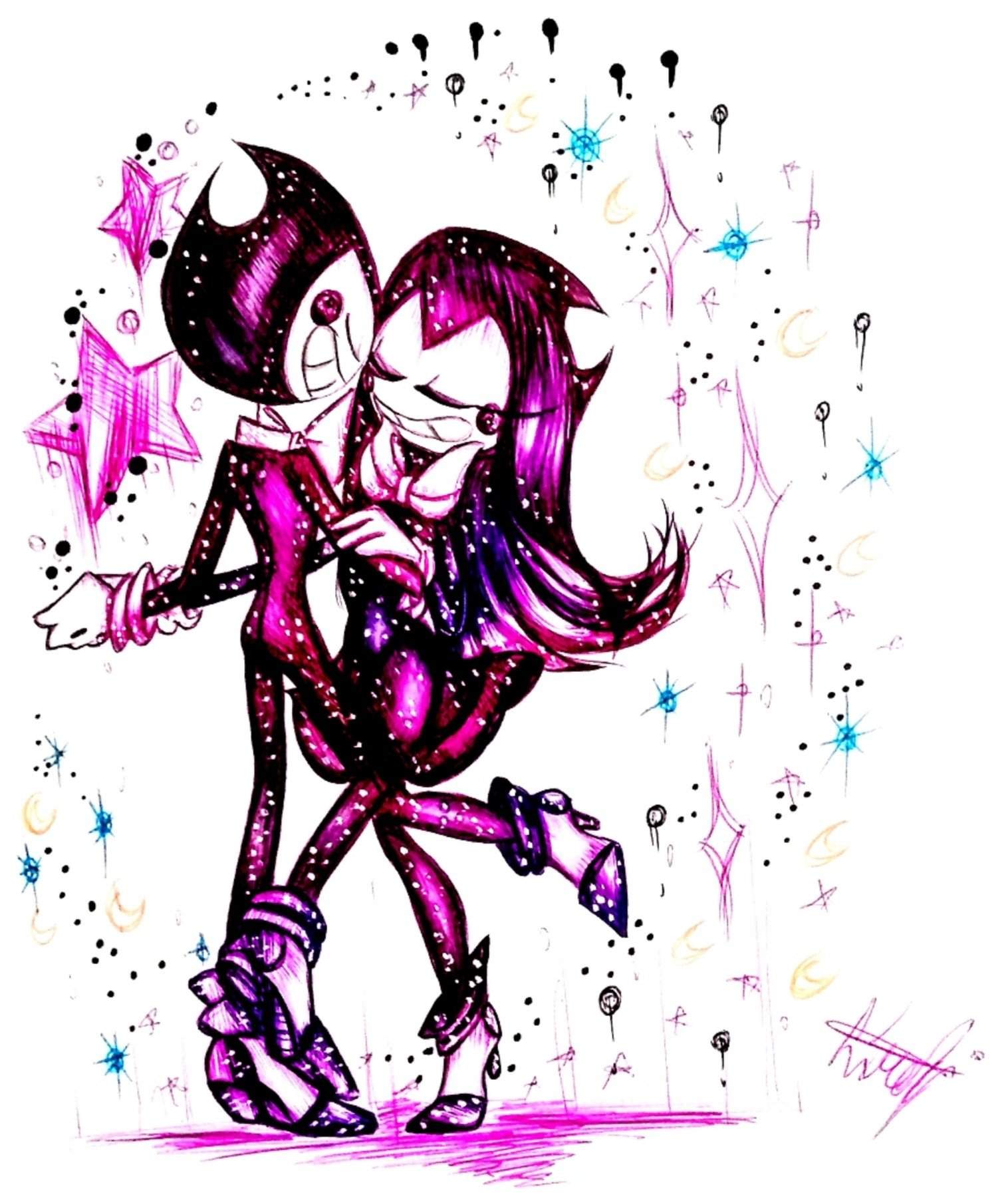 Bendy X Becky Fan Art Bendy And The Ink Machine Amino 