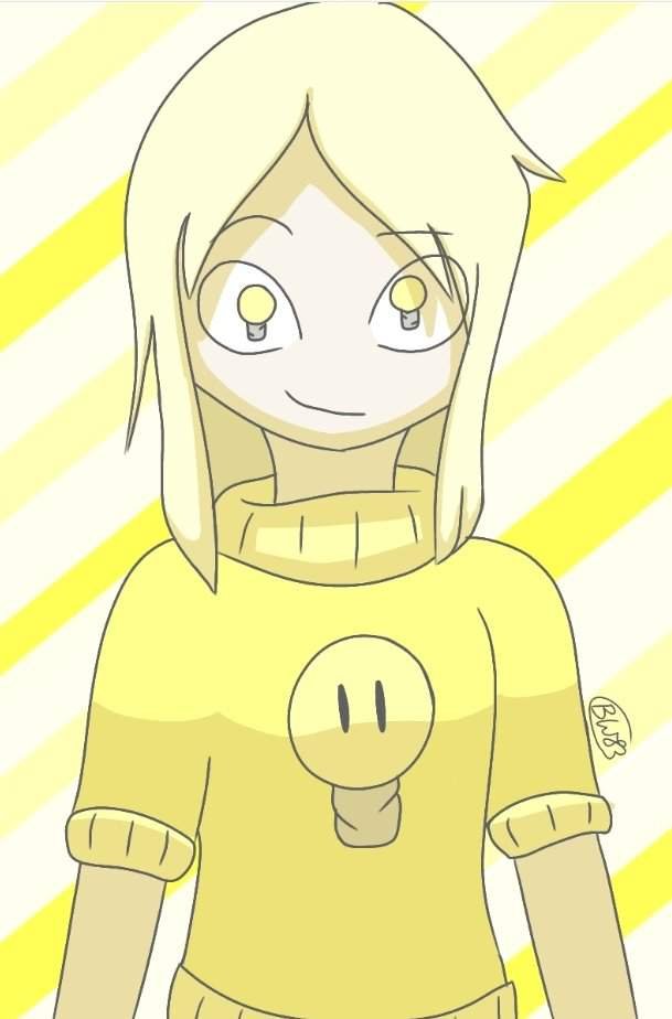 Lightbulb as a human (and without a nose (now with shading