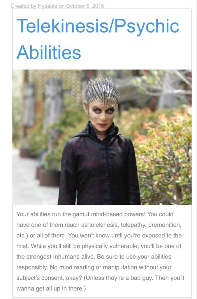 What inhuman powers do you have? Marvels Agents of S.H.I.E.L.D. Amino