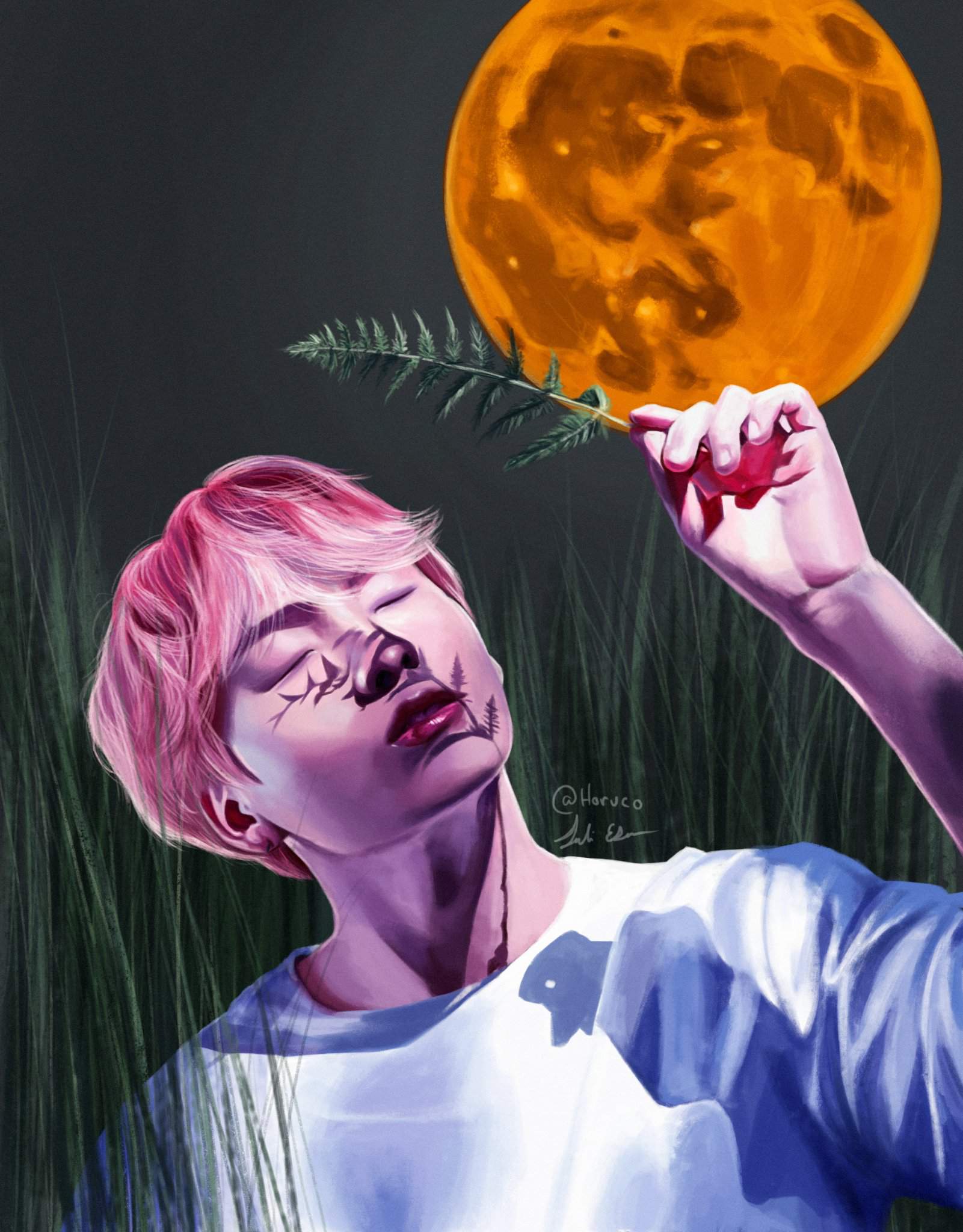 Jungkook Moon fanart | ARMY's Amino