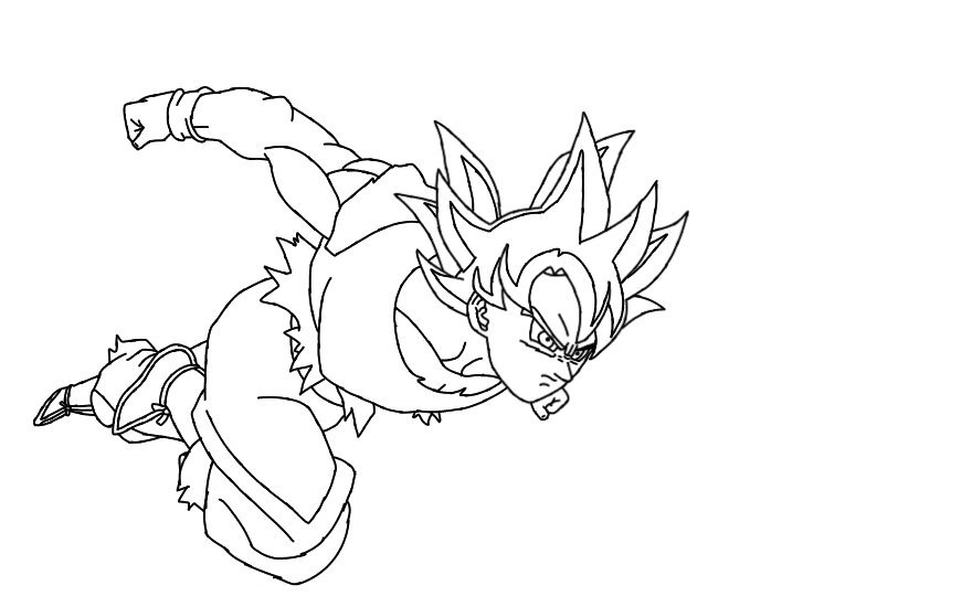 Desenho do Goku Instinto Superior | °Desenhistas Do Amino° Amino