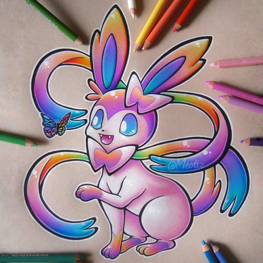 Sylveon Drawing I Made! | Pokémon Amino