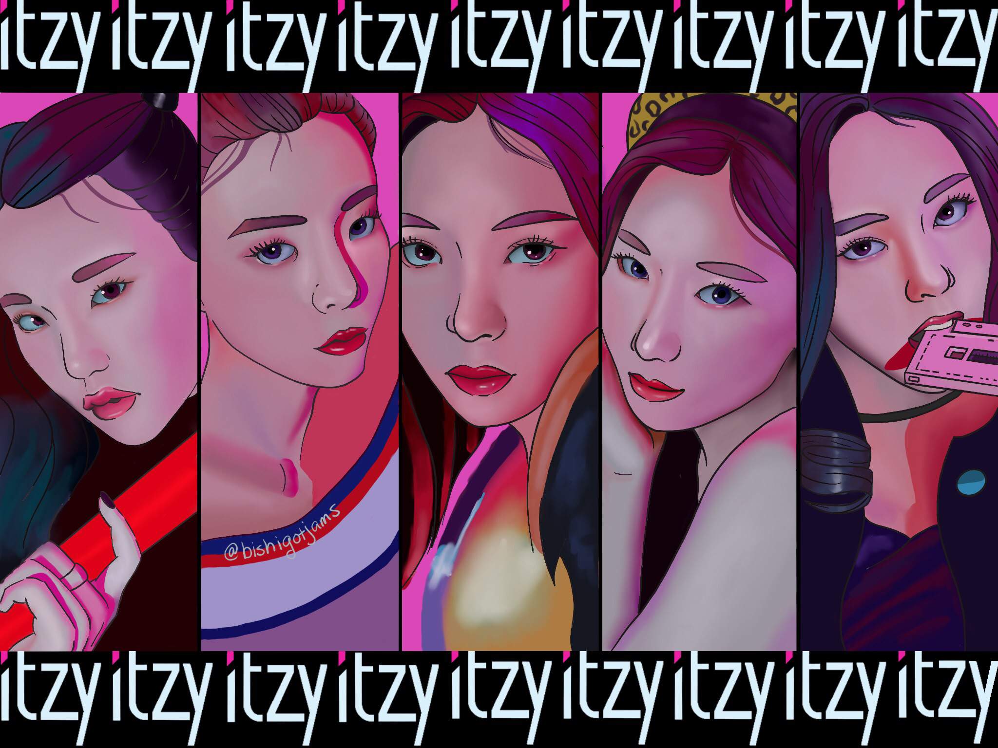 ITZY Fanart | ITZY (있지) Amino