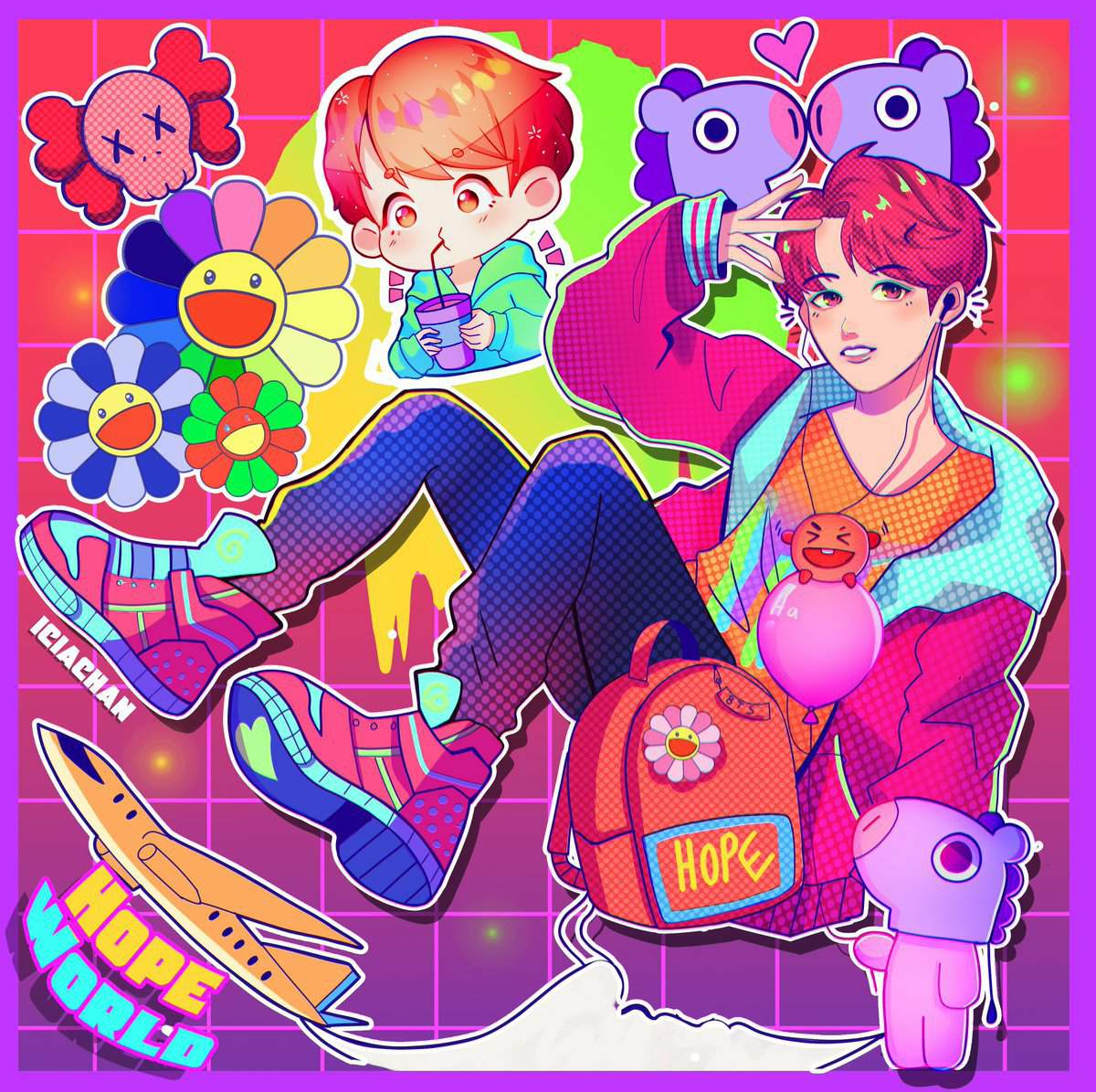 Happy birthday BTS J hope fan art | Kawaii Amino Amino