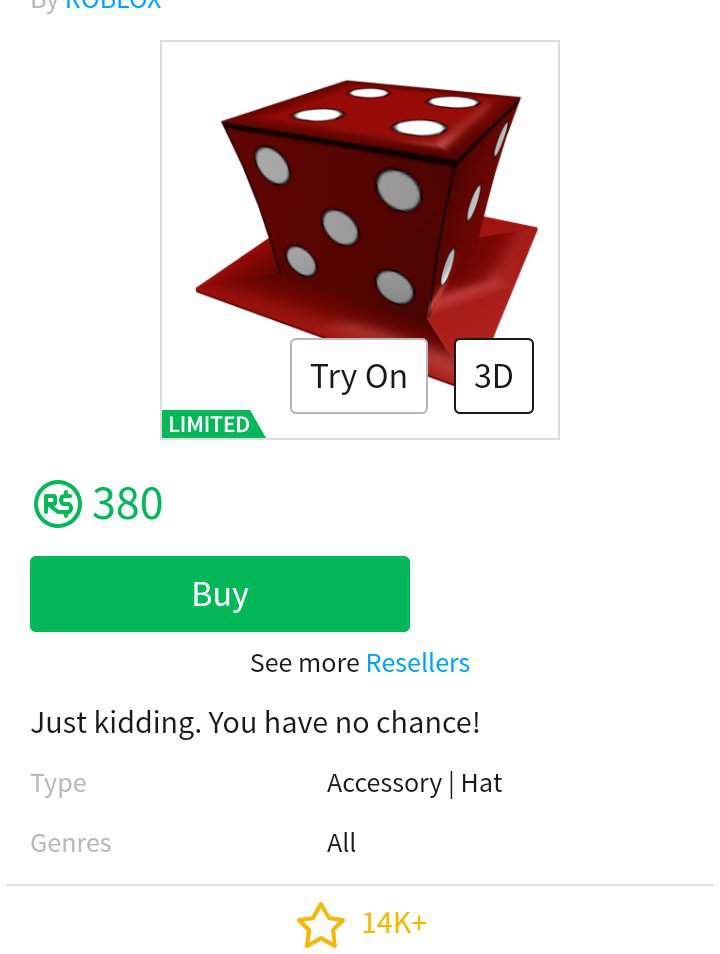 Red Dice Hat Wiki Wiki Roblox Amino
