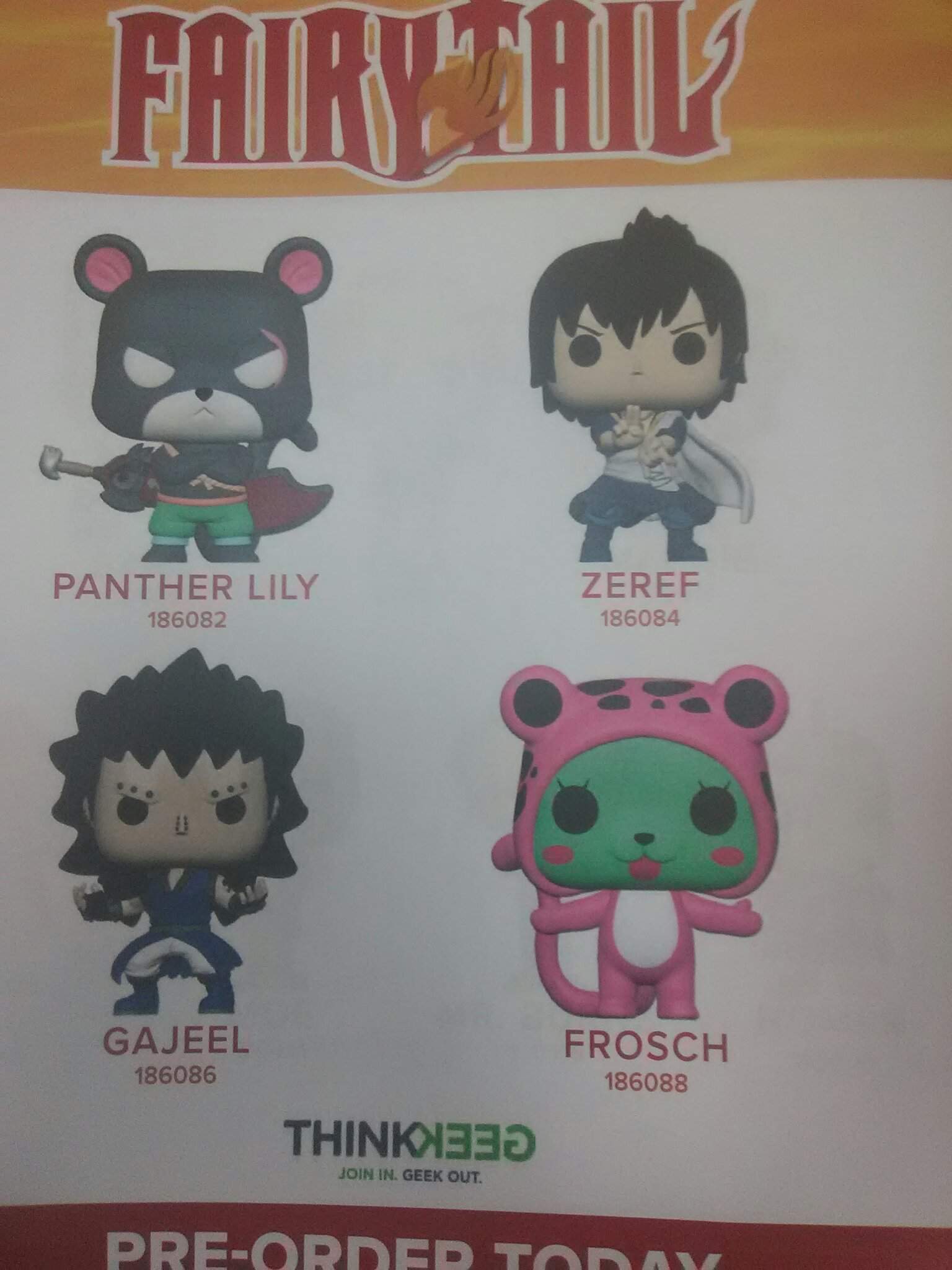 fairy tail funko pop wave 4