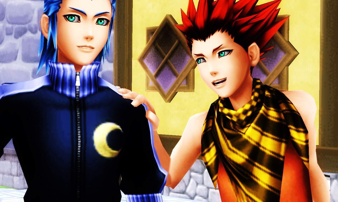 kingdom hearts saix and axel