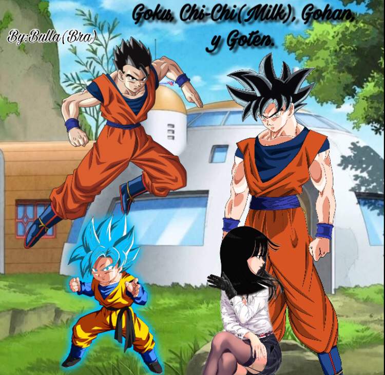 Goku, Milk, Gohan, Y Goten. | DRAGON BALL ESPAÑOL Amino