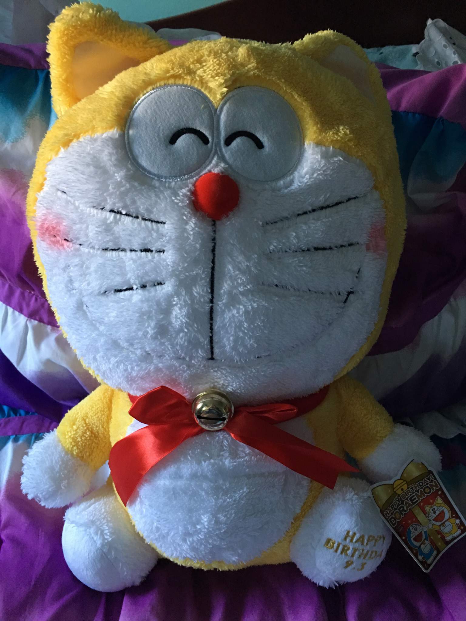 yellow doraemon plush