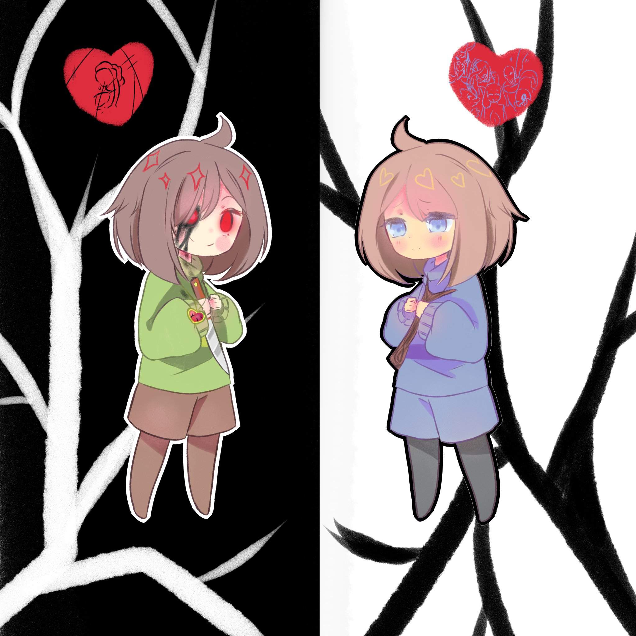 《its Our Soul》 Chara X Frisk Story Undertale Amino