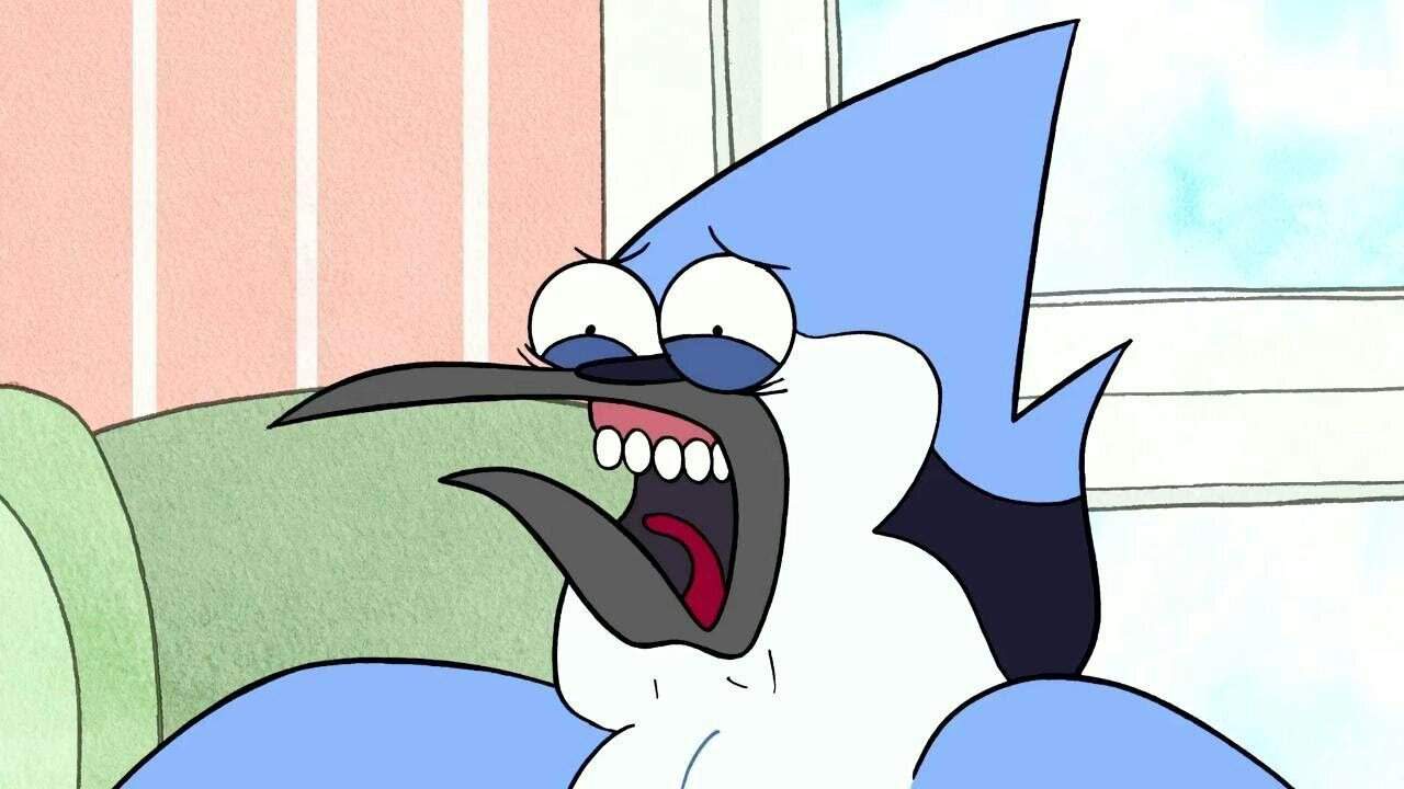 When Mordecai accidentally saw Pops naked when deliver.