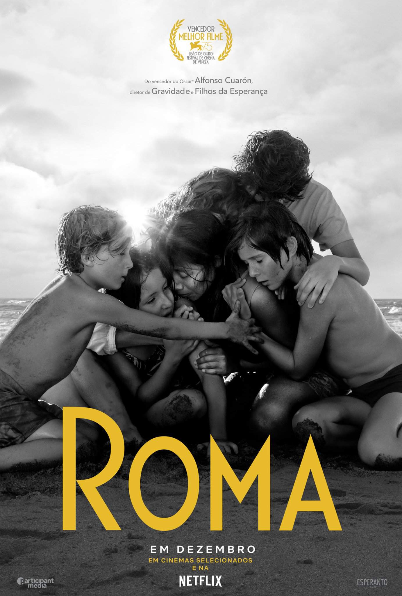 " Roma " , ganhou o Oscar de melhor filme estrangeiro . Mundo Netflix