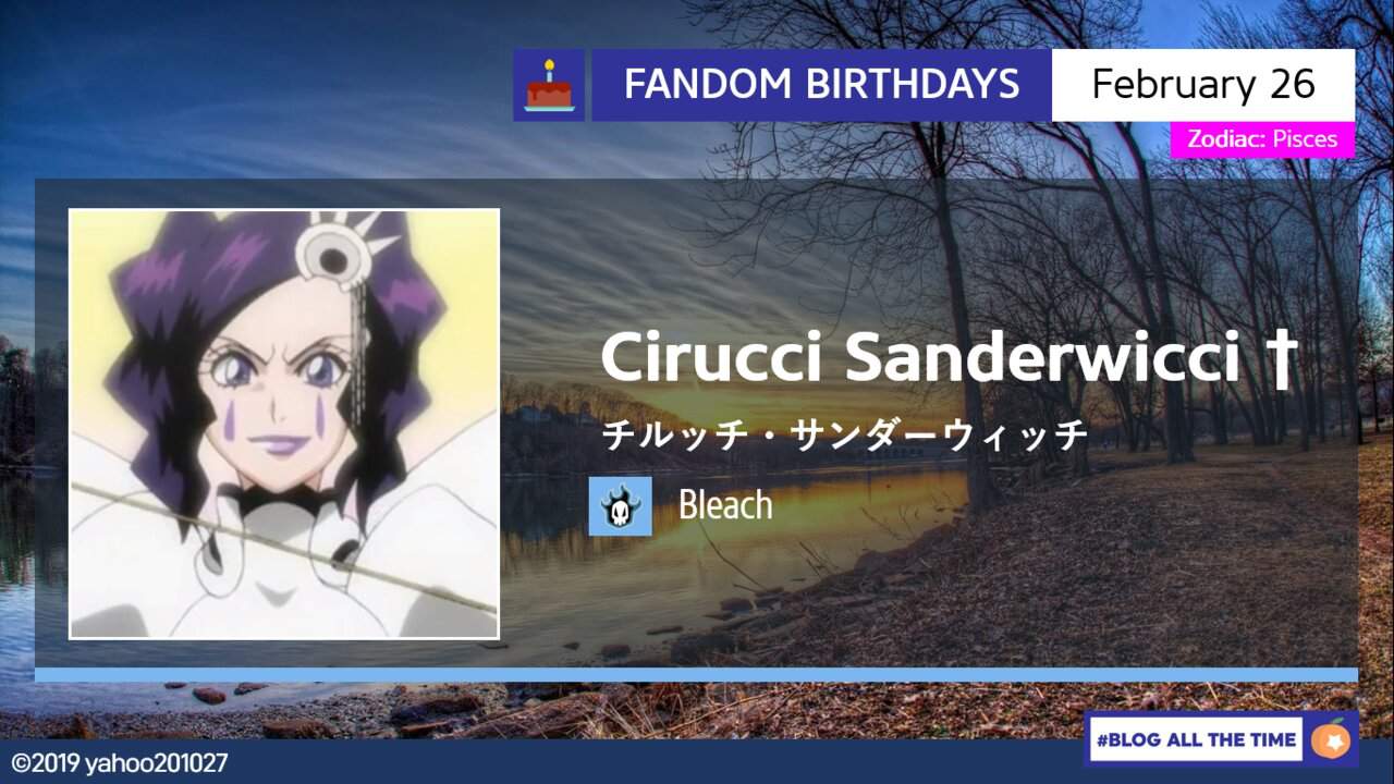 Happy Birthday Cirruci Sanderwicci Bleach Amino