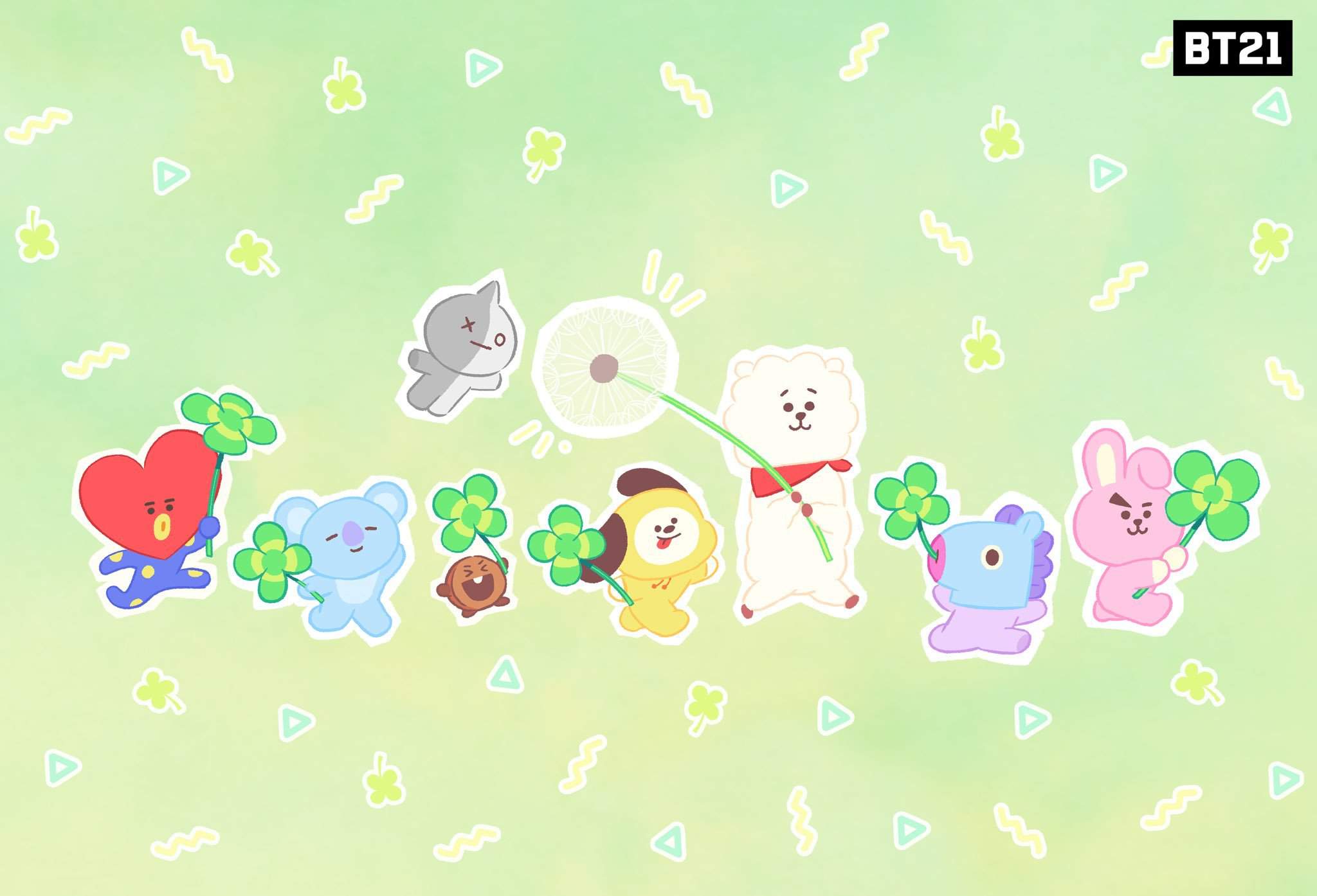 Букет удачи для тебя 🍀 #Happy #Together #BT21 Kim Nam Joon 김남준 Amino.