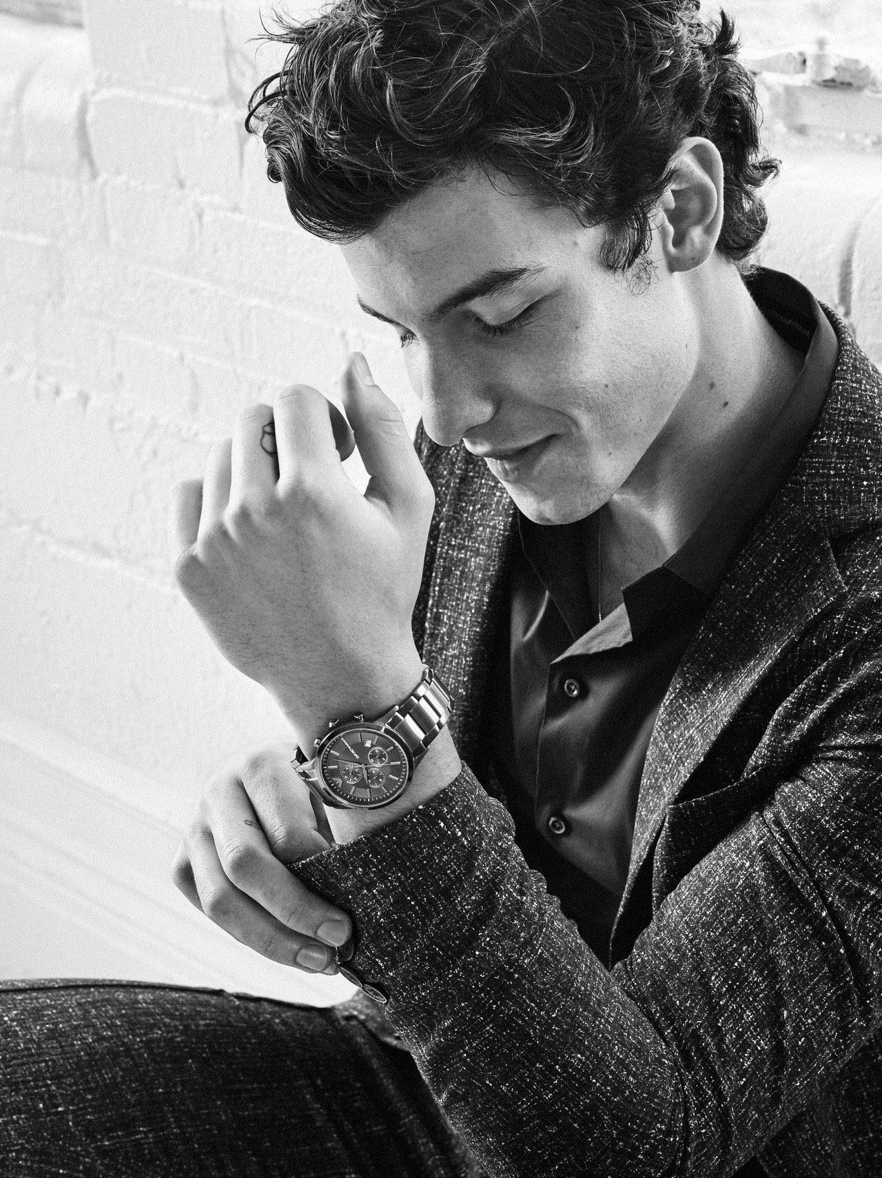 Emporio Armani Shawn Mendes Watch 2024 www.toms famous family