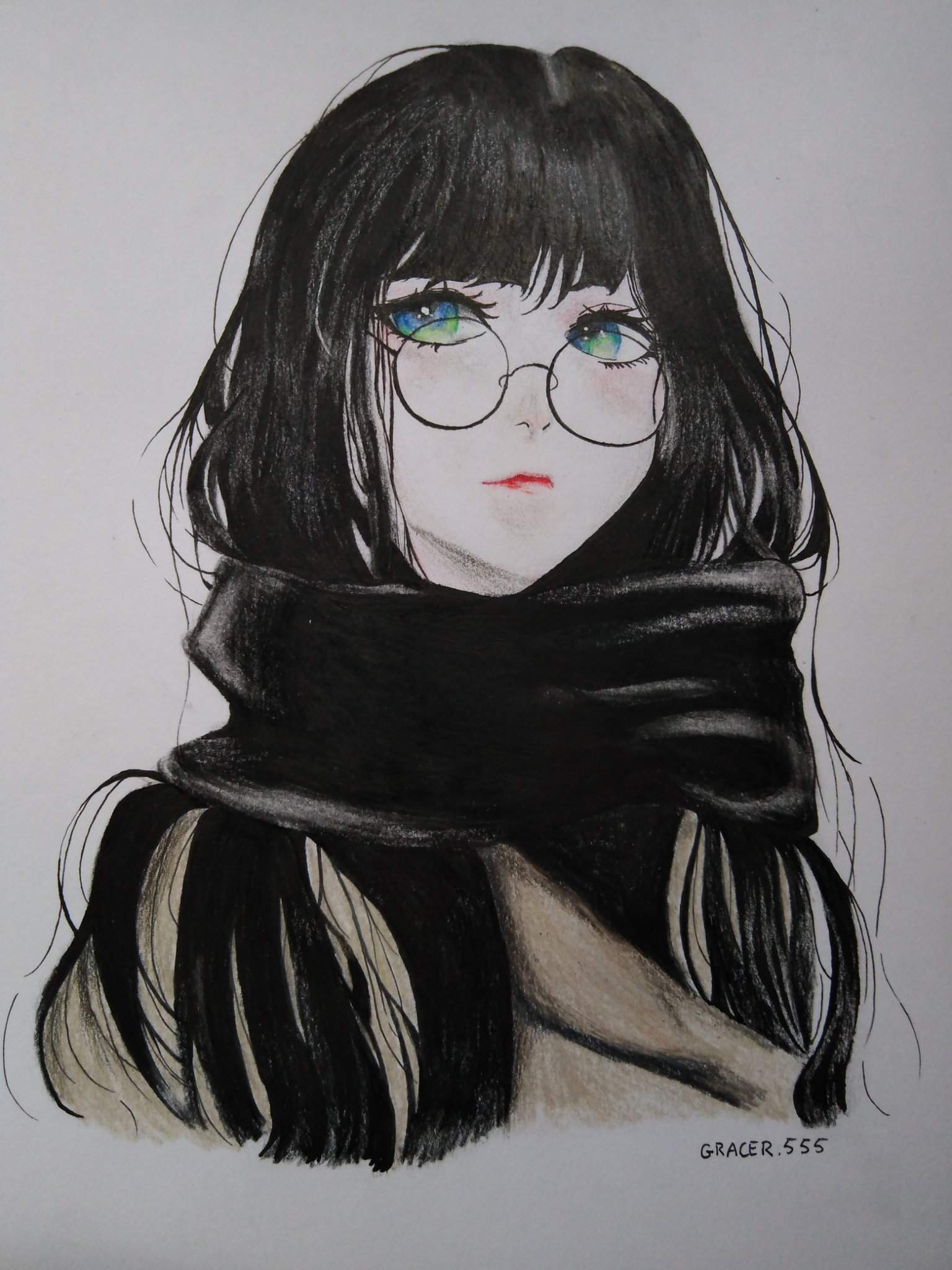 Chica con gafas | Arte Anime Amino Amino