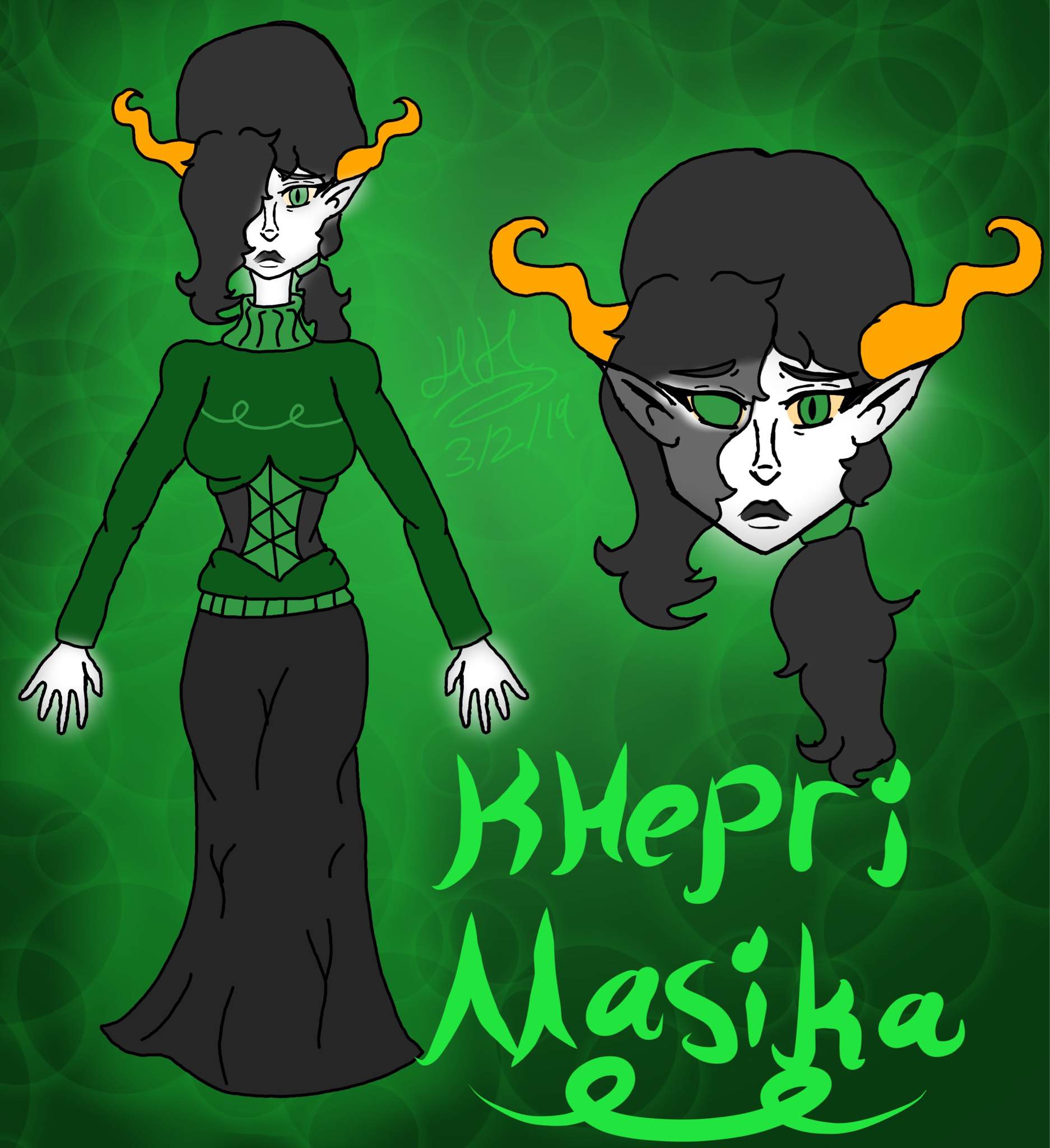 The New Design And Semi Revamp Of Meh Jade Blood Homestuck And