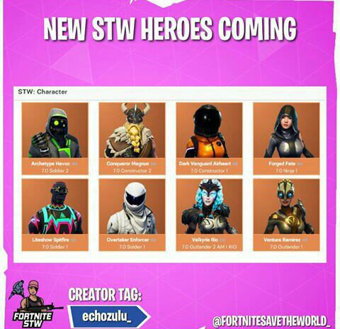 Hero Quests Unlocks Fortnite How To Get New Save The World Heroes Fortnite Battle Royale Armory Amino